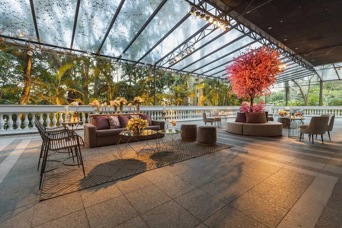 terrasse décorée